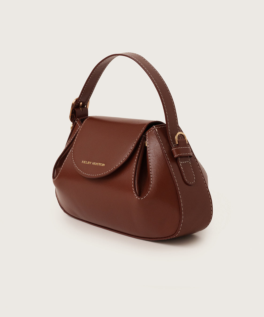 OLINA TOP HANDLE BAG - BROWN