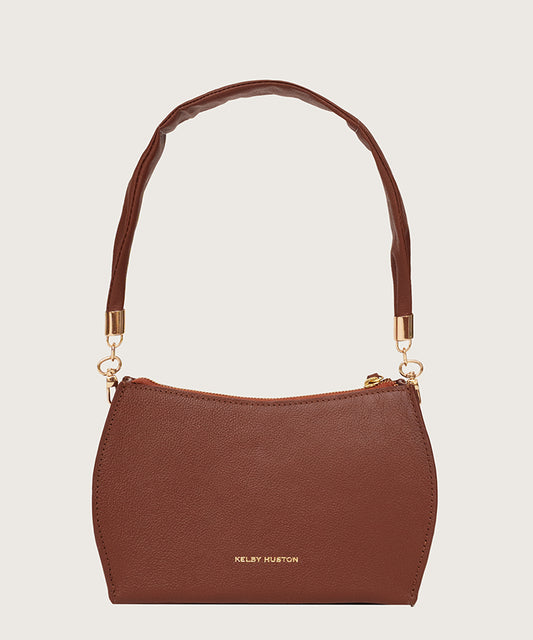 CYRA SHOULDER BAG - BROWN