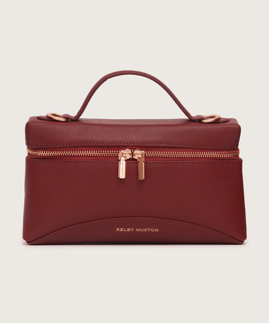 CIEL TOP HANDLE BAG - MAROON