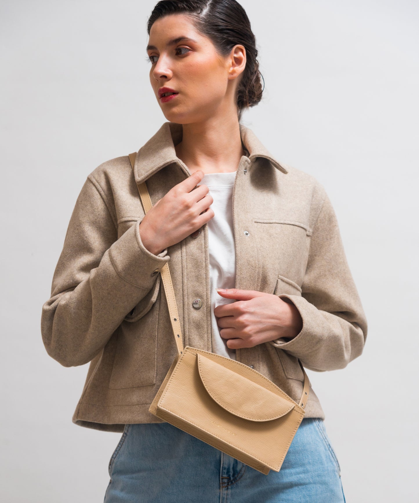 ASTER CROSSBODY BAG - BEIGE